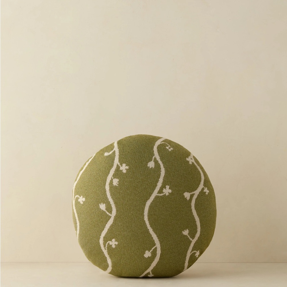 Green bed pillow, beautiful dotted design
